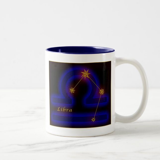 Zodiac - Libra Two-Tone Coffee Mug (Right)