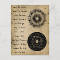 Zodiac Meets Tarot Vintage Designs
