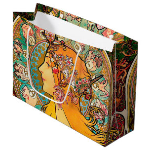 Zodiac, Mucha Large Gift Bag