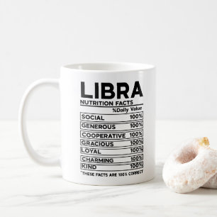 Zodiac Nutrition Facts, Libra Coffee Mug