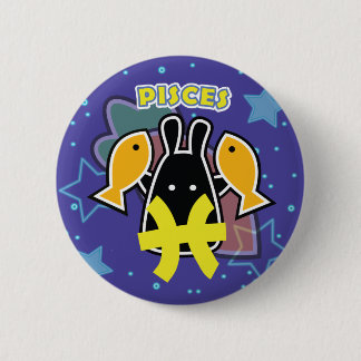 ZODIAC - PISCES 6 CM ROUND BADGE