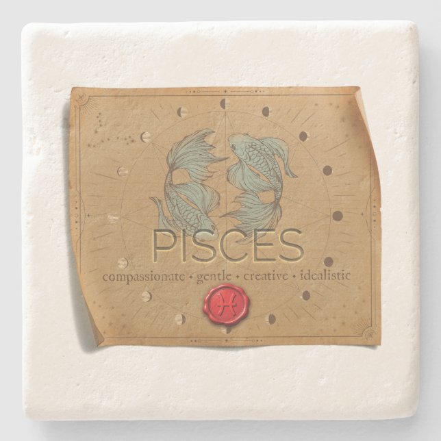 Zodiac - Pisces - Coaster (Front)
