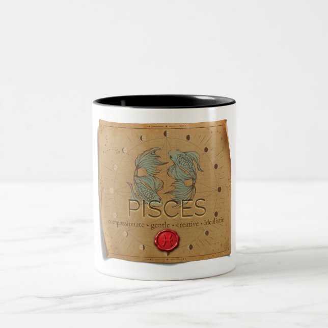 Zodiac - Pisces - Coffee Mug (Center)