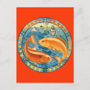 Zodiac Pisces - Customise it! Postcard