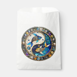 Zodiac - Pisces Fish Yin and Yang Favour Bag