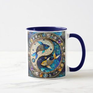 Zodiac - Pisces Fish Yin and Yang Mug