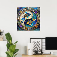 Zodiac - Pisces Fish Yin and Yang