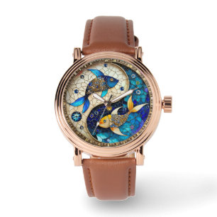 Zodiac - Pisces Fish Yin and Yang Watch