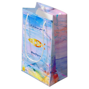 Zodiac Pisces Fishes Small Gift Bag