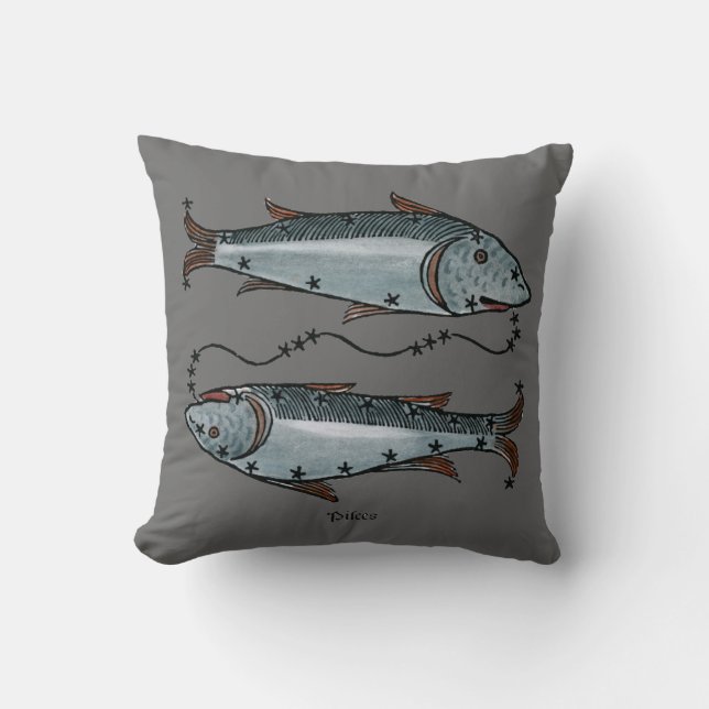 Zodiac: Pisces In Colour Cushion (Front)