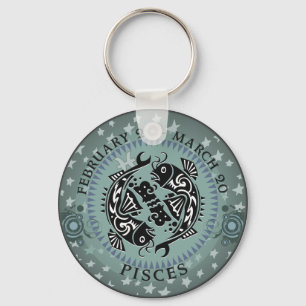 Zodiac Pisces Key Ring