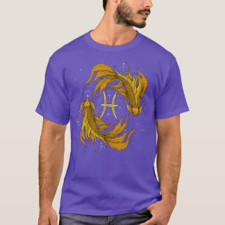 Zodiac Pisces Two Fish Birthday Gift T-Shirt