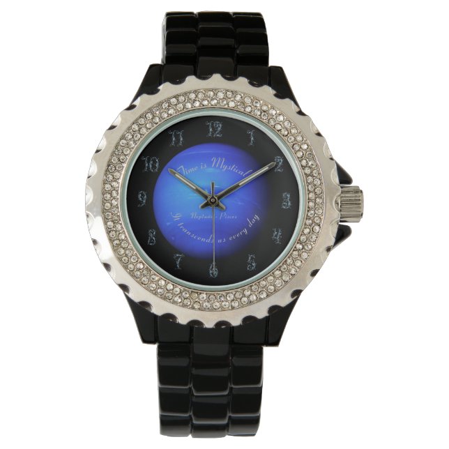 Zodiac Planet Neptune Astronomy Pisces Acrylic Watch (Front)