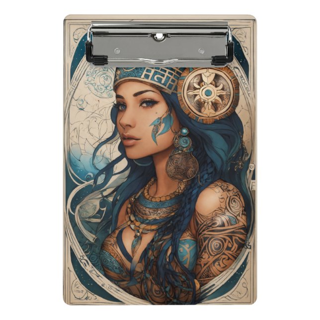 Zodiac Princess Mini Clipboard – Stylish & Astrolo (Front)