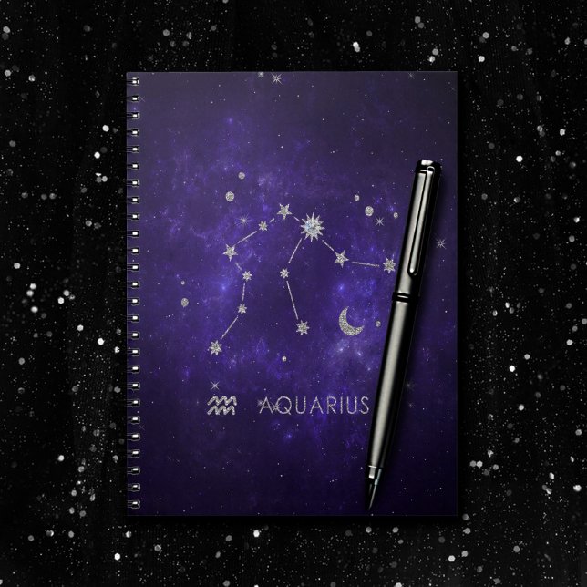 Zodiac Purple Aquarius | Astrology Horoscope Notebook (Creator Uploaded)