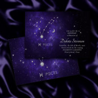 Zodiac Purple Pisces | Cosmic Astrology Horoscope
