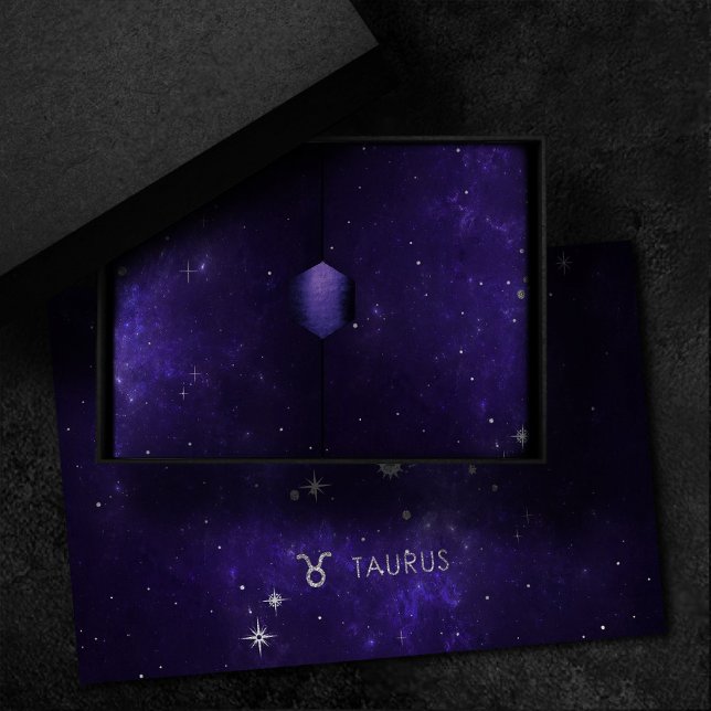 Zodiac Purple Taurus | Cosmic Astrology Horoscope Tissue Paper (Creator Uploaded)