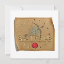 ZODIAC - Sagittarius - Personalised Notecard