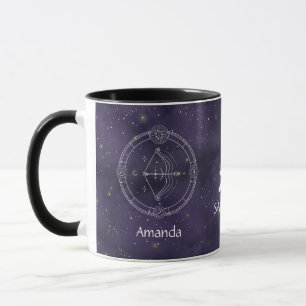 Zodiac Sagittarius Watercolor Customisable Mug