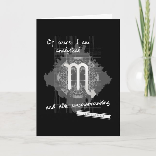 Zodiac Scorpio Card (Front)