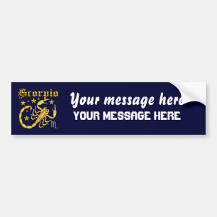 Zodiac Scorpio-Design-1 Bumper Sticker