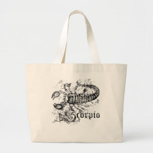 Zodiac Scorpio Large Tote Bag