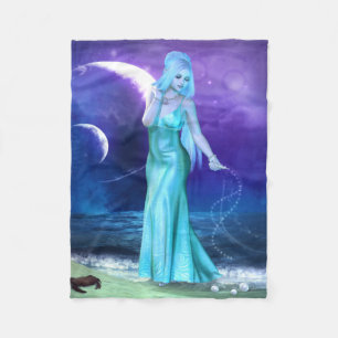 Zodiac Series: Cancer Fleece Blanket