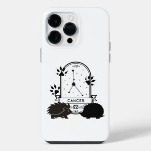 Zodiac Sign and Matching Pets. Cancer - Hedgehog.w iPhone 14 Pro Max Case