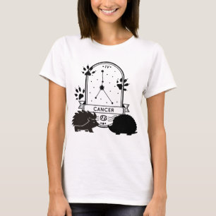 Zodiac Sign and Matching Pets. Cancer - Hedgehog.w T-Shirt
