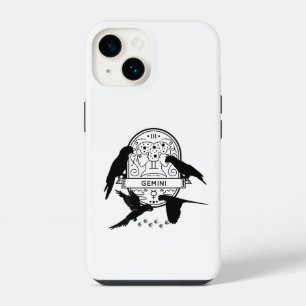 Zodiac Sign and Matching Pets. Gemini - Parrot.w iPhone 14 Case