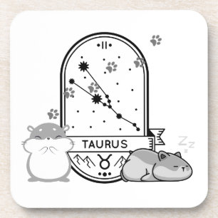 Zodiac Sign and Matching Pets. Taurus - Hamster.w Coaster