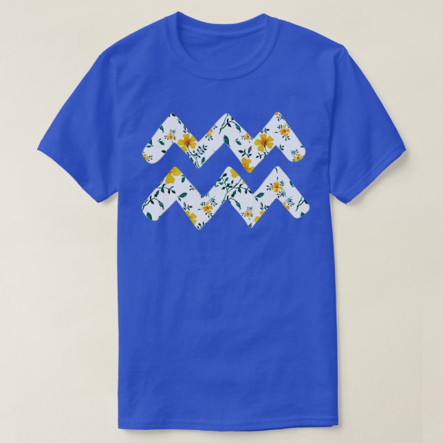 Zodiac Sign Aquarius T-Shirt (Design Front)