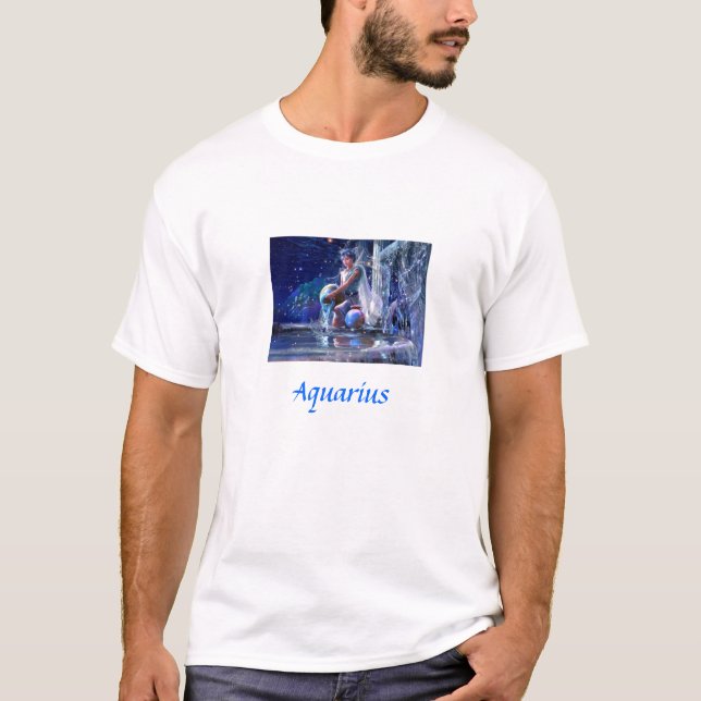 Zodiac Sign - Aquarius T-Shirt (Front)