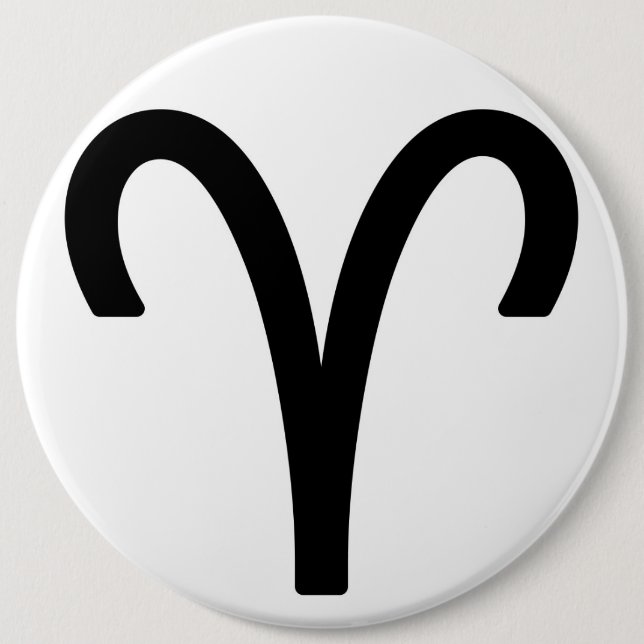 Zodiac sign Aries 6 Cm Round Badge (Front)