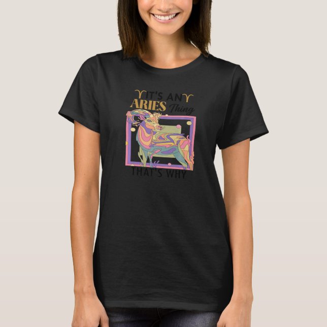 Zodiac Sign Aries Astrology Horoscope     1 T-Shirt (Front)