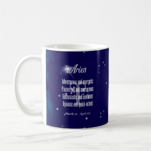 Zodiac Sign Aries Constellation Coffee Mug