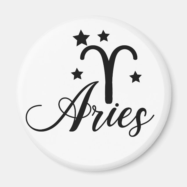 Zodiac Sign Aries Magnet (Front)