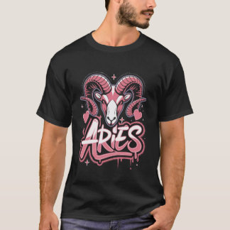 Zodiac Sign Aries Sign Constellation Birthday Horo T-Shirt