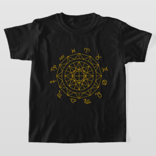 Zodiac Sign Astrological Wheel T-Shirt