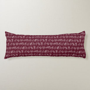 Zodiac Sign Body Pillow(CranberryRed) Cushion