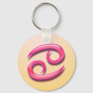 Zodiac sign Cancer Key Ring