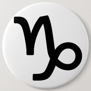 Zodiac sign Capricorn 6 Cm Round Badge