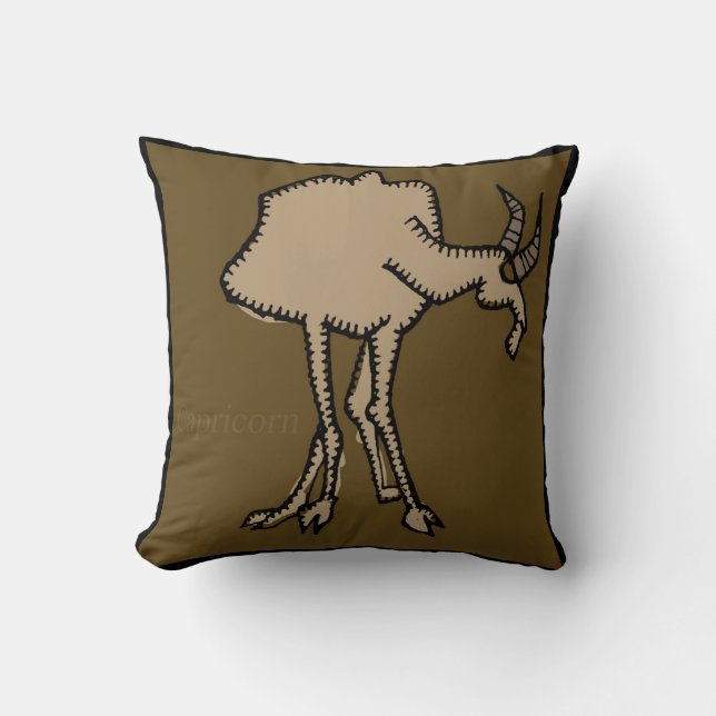 Zodiac Sign Capricorn Birthday Pillow (Front)
