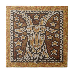 ZODIAC SIGN CAPRICORN CERAMIC TILE
