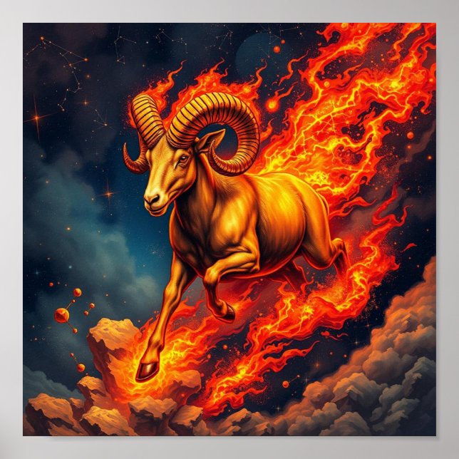 Zodiac Sign Capricorn Poster (Front)