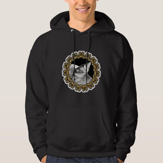 Zodiac Sign Fish Gold Hoodie (Front)