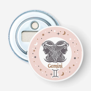 Zodiac Sign Gemini Bottle Opener