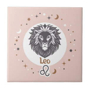 Zodiac Sign Leo Ceramic Tile