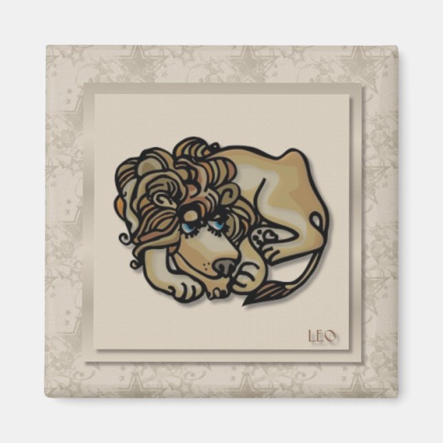 Zodiac Sign Leo Magnet (Front)