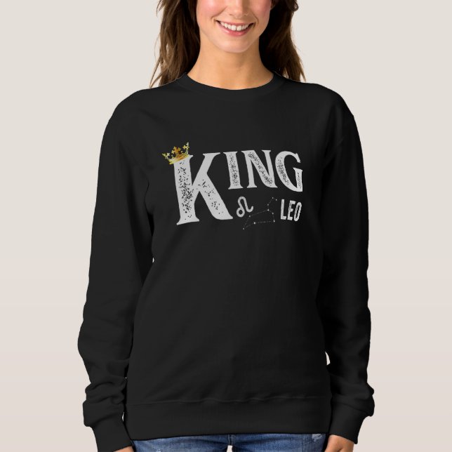 Zodiac Sign Leo Team Normal King Leo Zodiac Sweatshirt (Front)